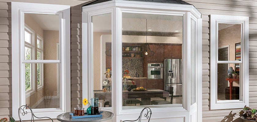 Tuscany Series vinyl bay window