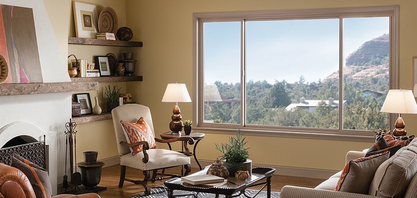 Tuscany® Series Double Horizontal Slider Window | Milgard Home Depot
