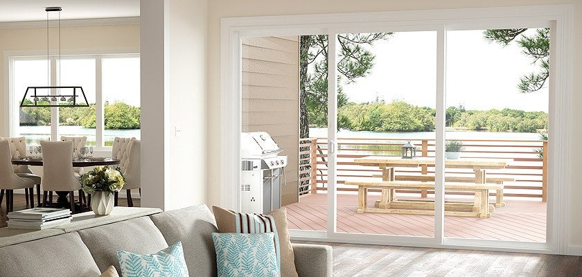 Tuscany Series vinyl 3-panel sliding patio door with SmartTouch® handle