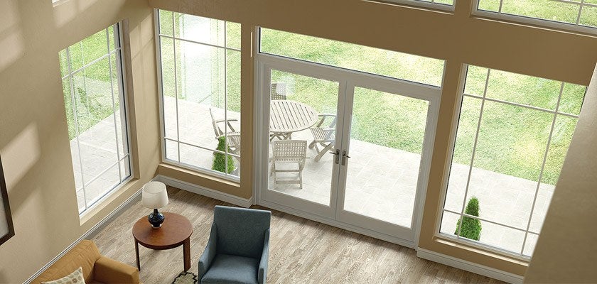 Ultra Series fiberglass out-swing French patio doors