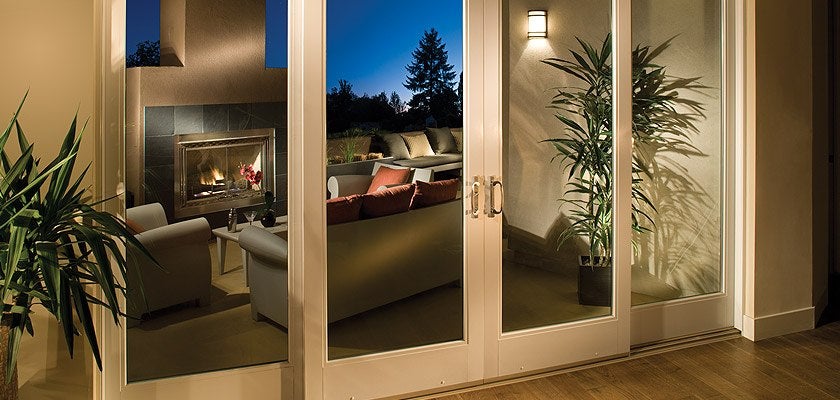 Ultra Series fiberglass 4-panel sliding patio door