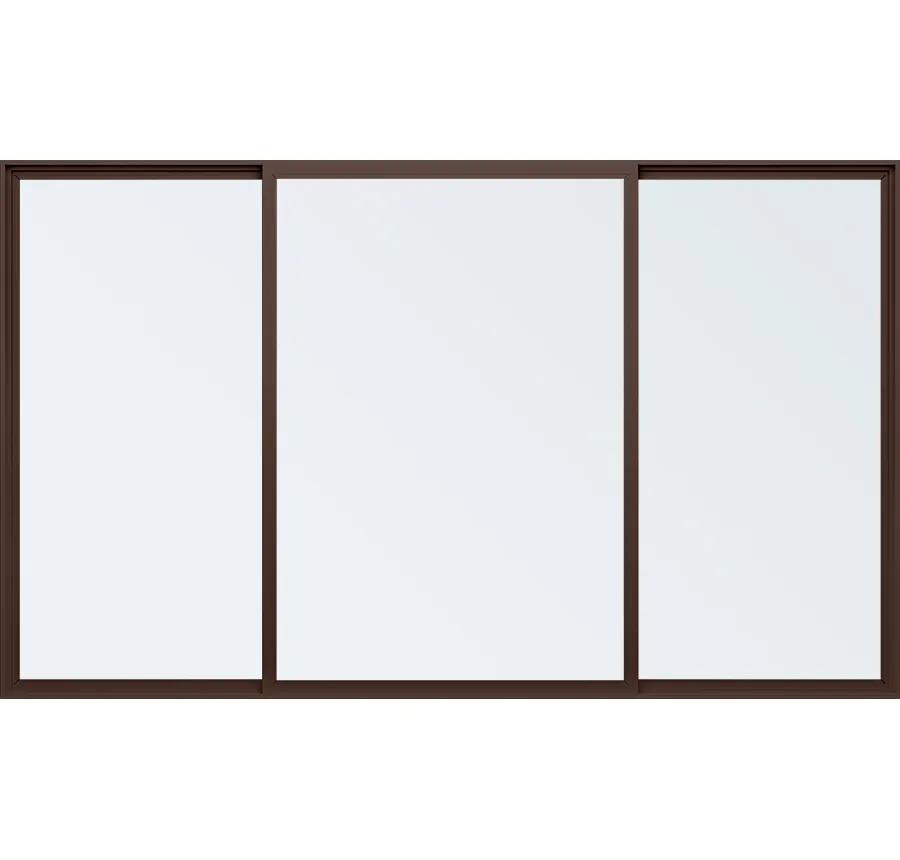 Trinsic Series vinyl double horizontal sliding windows