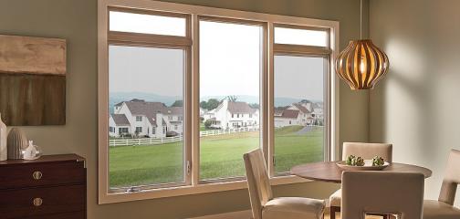 Ultra Series fiberglass casement windows in harmony