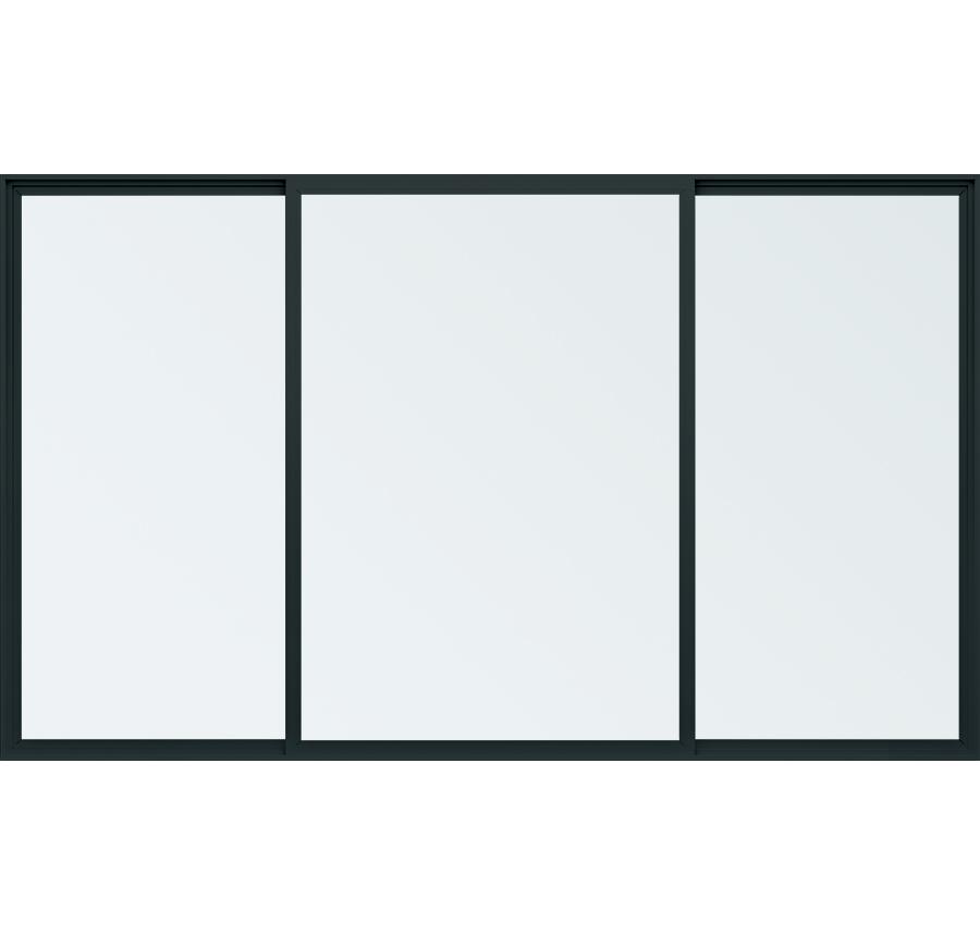 Trinsic Series vinyl double horizontal sliding windows