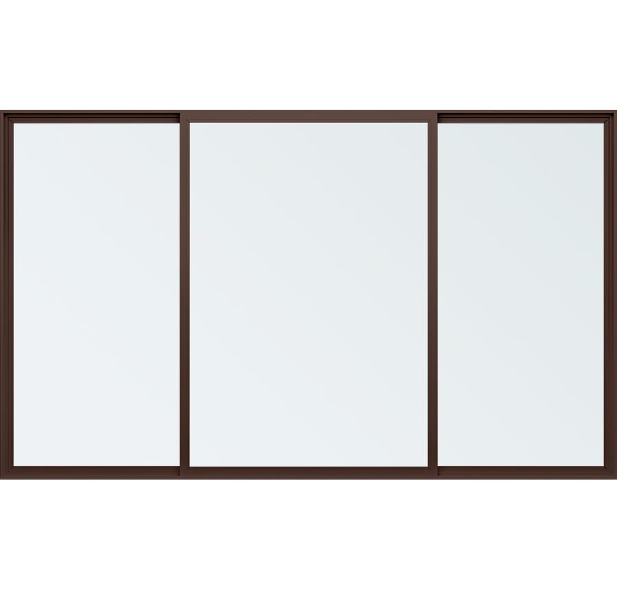 Trinsic Series vinyl double horizontal sliding windows