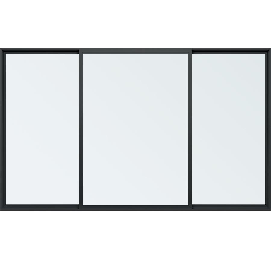 Trinsic Series vinyl double horizontal sliding windows