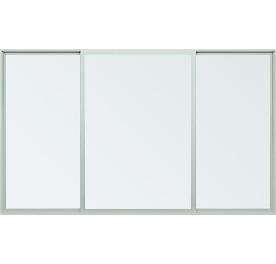 Trinsic Series vinyl double horizontal sliding windows