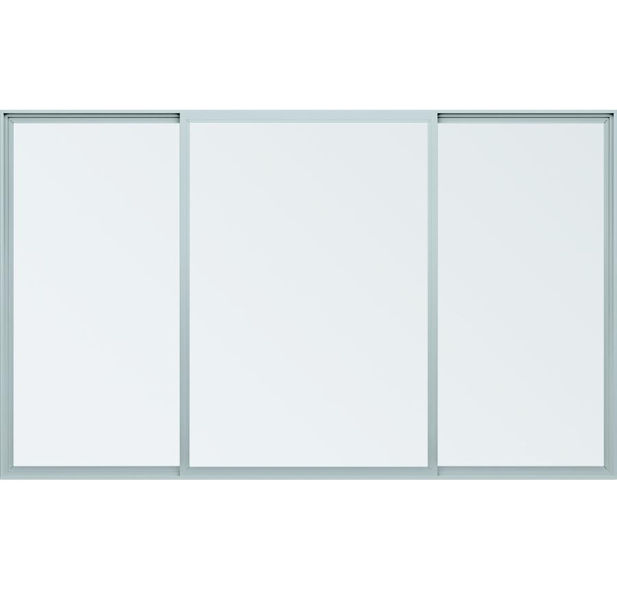 Trinsic Series vinyl double horizontal sliding windows