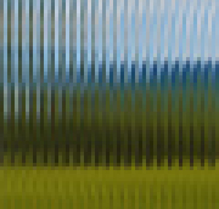 Narrow Reed decorative glass